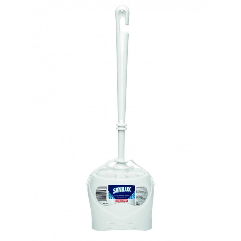 Escova Sanitária Sanilux Com Pote Sortida - 567 - Bettanin Escova Sanitaria Sanilux C-pote Bettanin 000567 - 1