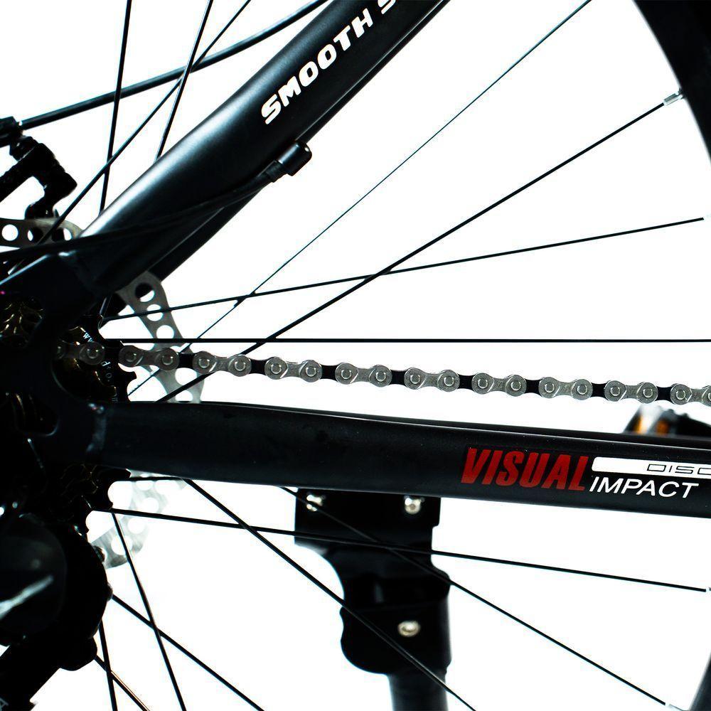 Bicicleta Aro 29 Bike 21 Vel Marchas Everest Freio A Disco Quadro Alumínio Leve Resistente Cor Preto/vermelho - Wct Fitness - 6