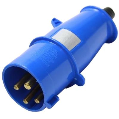 Plugue 3p+t 32a 200-250v 9h Azul - N-4279 - Steck Plug 3p+t32a 200-250v 9h Az N-4279 Steck
