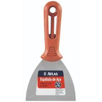 Espátula De Aço Carbono Com Cabo De Plástico 10cm - 175-10 - Pinceis Atlas - 1
