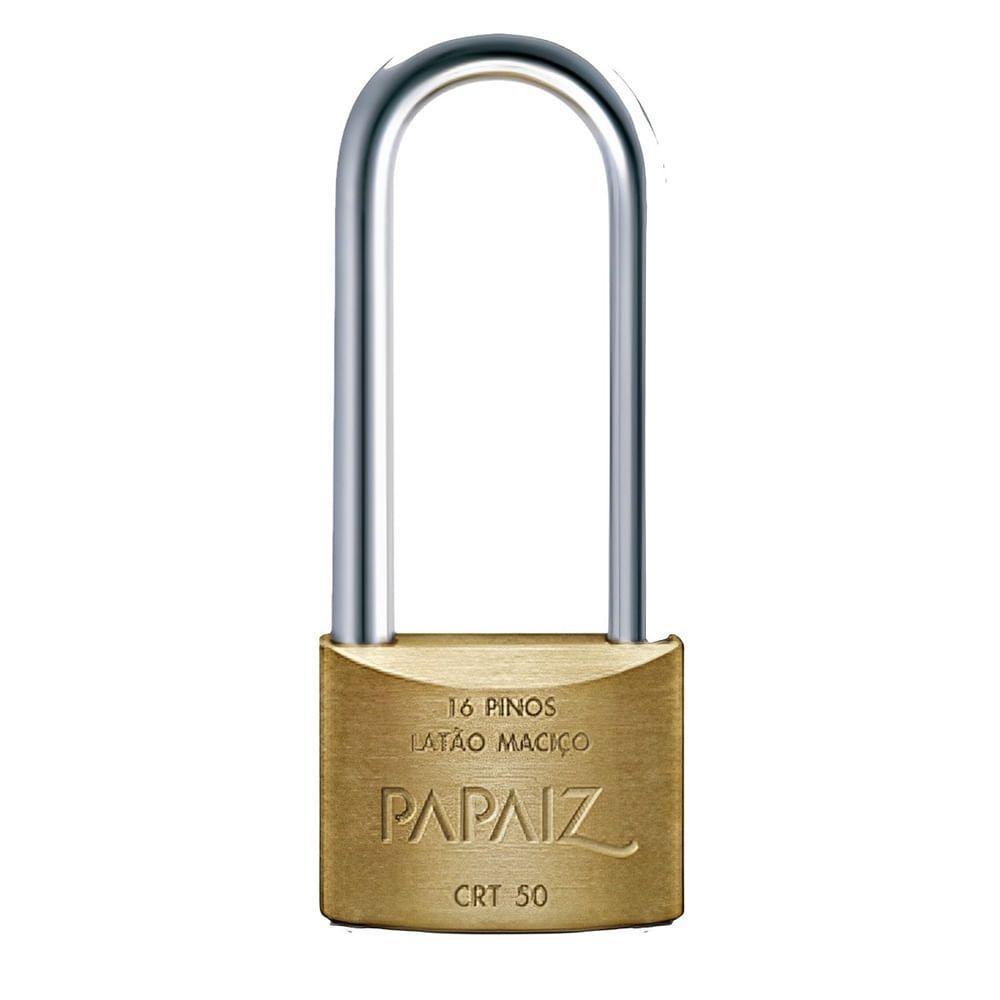 Cadeado Haste Longa Cromado 50-50 - 0100501 - Papaiz - 1