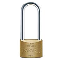 Cadeado Haste Longa Cromado 50-50 - 0100501 - Papaiz - 1