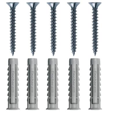 Cartela Com Buchas De Nylon Sx 8x40mm E Parafusos Cabeça Chata Com 5 Peças - 603054 - Fischer