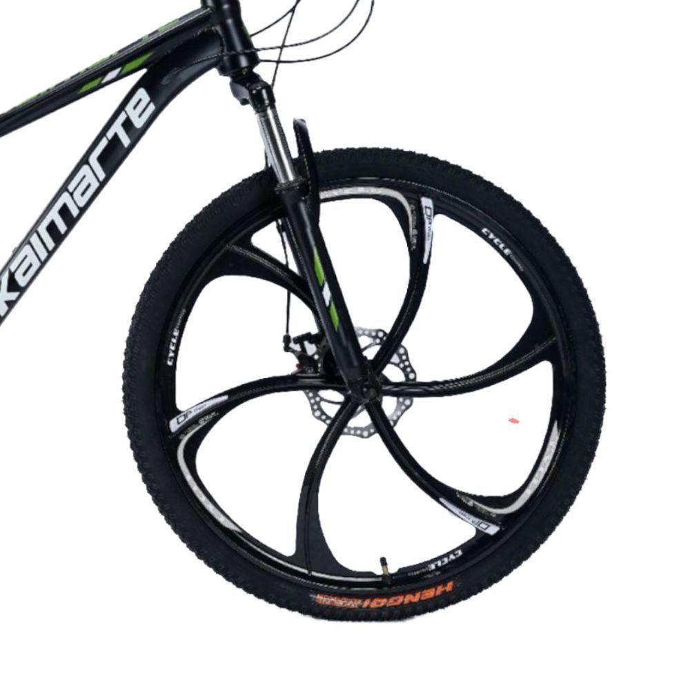 Bicicleta Aro 26 Alumínio Bike 21 Vel Marchas Freio A Disco Quadro Aço Carbono Cor Preto Wct Fitness - 2