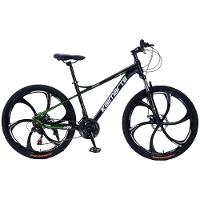 Bicicleta Aro 26 Alumínio Bike 21 Vel Marchas Freio A Disco Quadro Aço Carbono Cor Preto Wct Fitness - 1