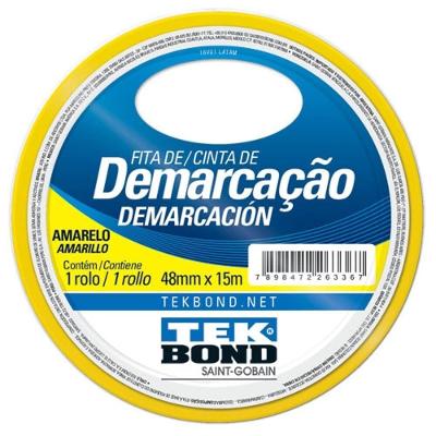 Fita De Demarcação Amarela 48mm X 15 Metros - 21241048200 - Tekbond