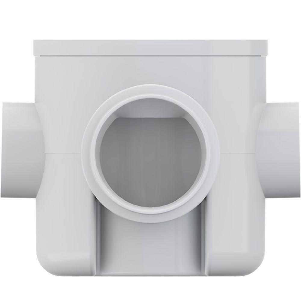 Caixa Sifonada Montada Com Grelha E Porta Grelha 100x100x50mm Com 3 Entradas - 27019803 - Tigre - 2