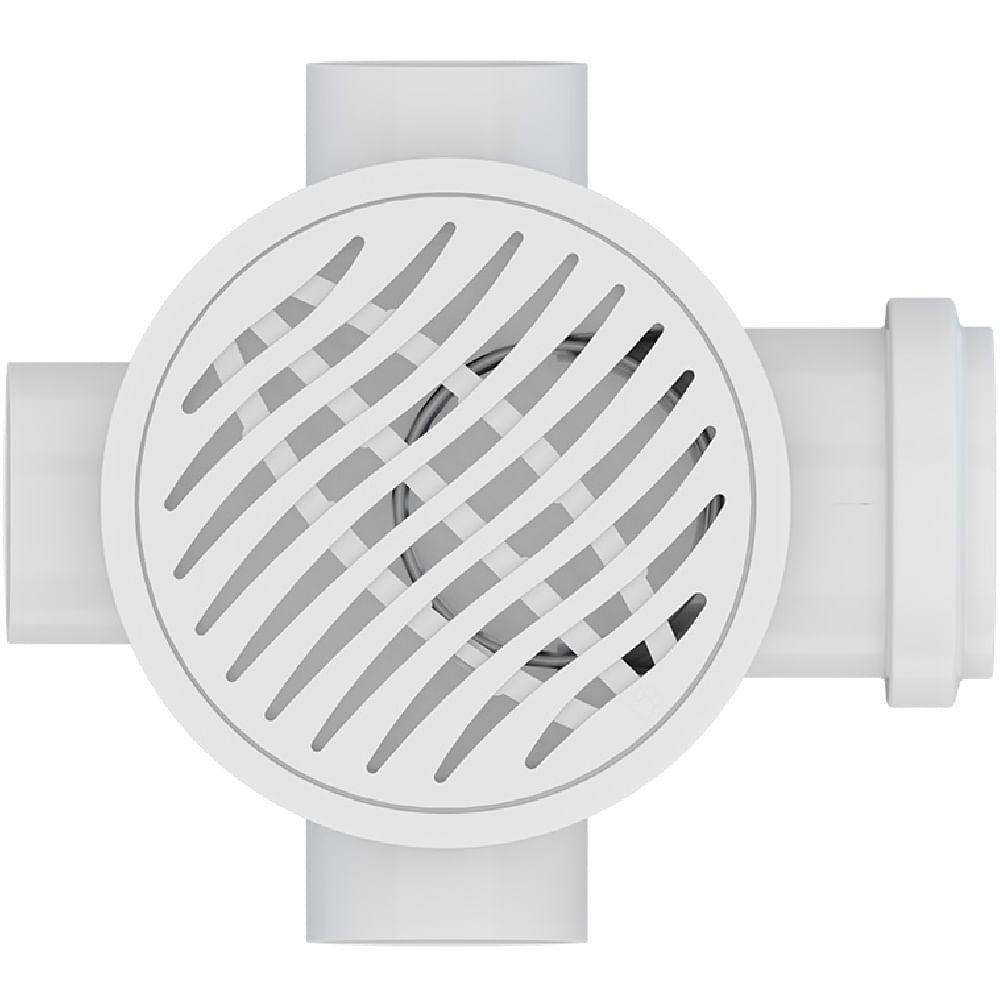 Caixa Sifonada Montada Com Grelha E Porta Grelha 100x100x50mm Com 3 Entradas - 27019803 - Tigre - 3