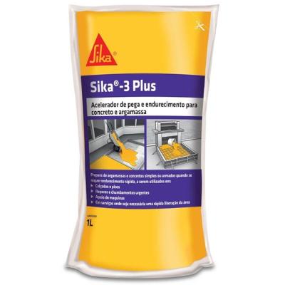 Aditivo Líquido Sika 3 Plus 1 Litro - 472173 - Sika