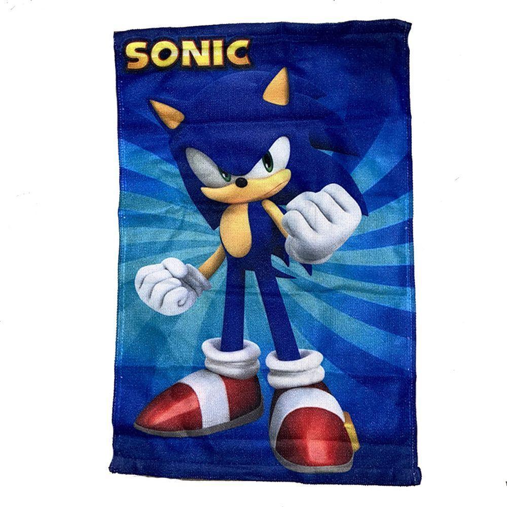Kit Sonic The Hedgehog 1 Maletinha + 1 Copo + 1 Mini Toalha - 3