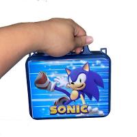 Kit Sonic The Hedgehog 1 Maletinha + 1 Copo + 1 Mini Toalha