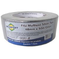 Fita Multiuso Cinza 48 Mm X 50 Metros - 7549 - Brasfort - 1