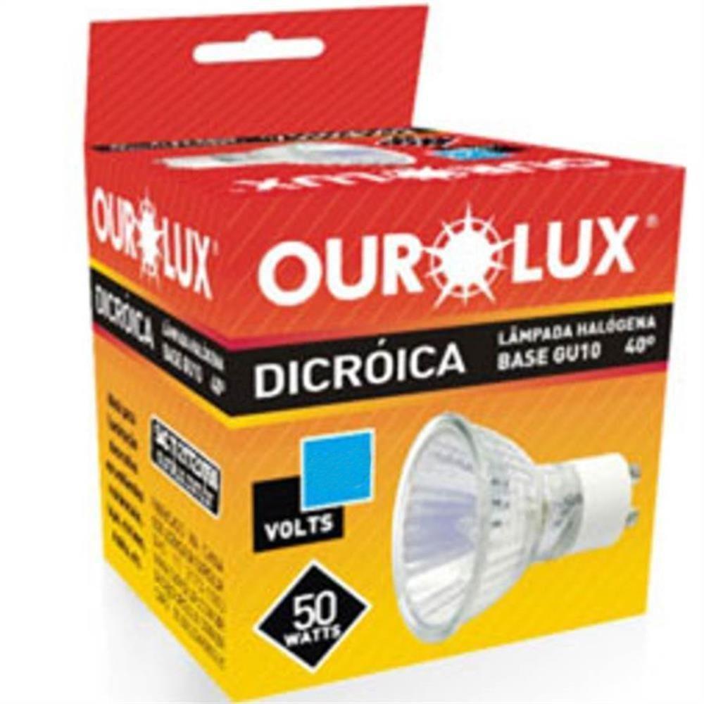 Lâmpada Dicróica Gu10 220v 50w - 01387 - Ourolux Lamp.dicroica Gu10 220v 50w Ourolux 01387 - 1