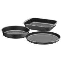 Jogo De Assadeiras Grafite Em Alumínio Antiaderentes Com 3 Peças - 20099084 - Tramontina - 1