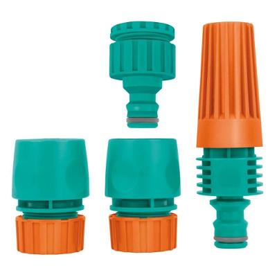 Conjunto Com 4 Peças De Engates Rápidos E Esguicho - 78580610 - Tramontina Conjunto P-irrigacao Em Cartela Tramontina