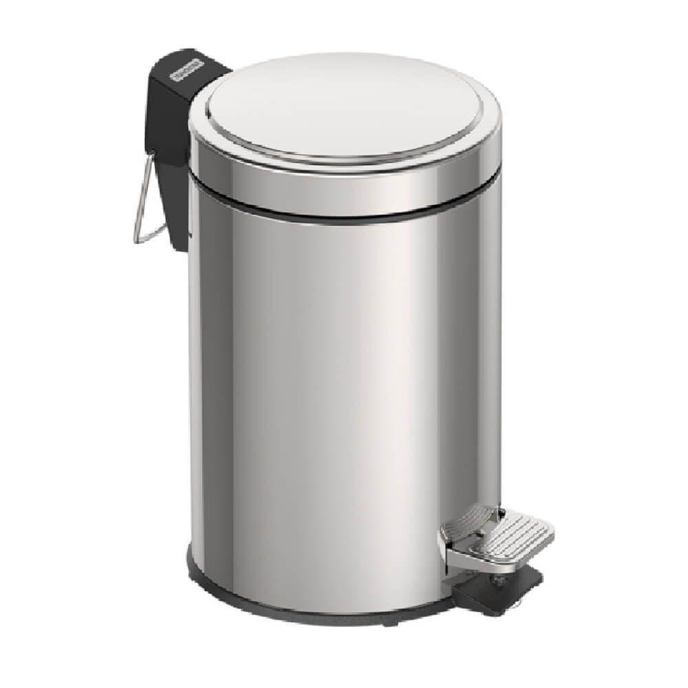 Lixeira Em Aço Inox Com Pedal 3 Litros - 94538103 - Tramontina Lixeira Aco Inox C-pedal 3lts Tramontin - 1