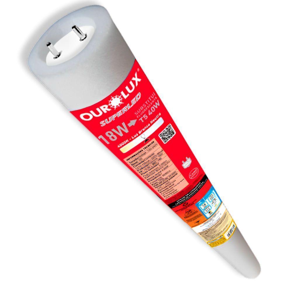 Super Led Tubular Com Driver T5 18w 4000k Bivolt - Ourolux Superled Tubular T5 18w 4000k Com Driver Bivolt - 1
