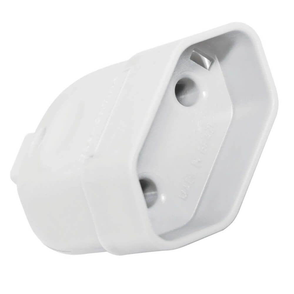 Plugue Femea 2p 10a 250v Branco Tramontina Plugue Fêmea Branco 2p De 250 Volts E 10 Ampères - 57402152 -tramontina - 1