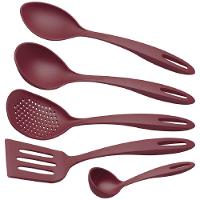 Jogo De Utensílios Ability Em Nylon Vermelho Com 5 Peças - 25199707 - Tramontina - 1