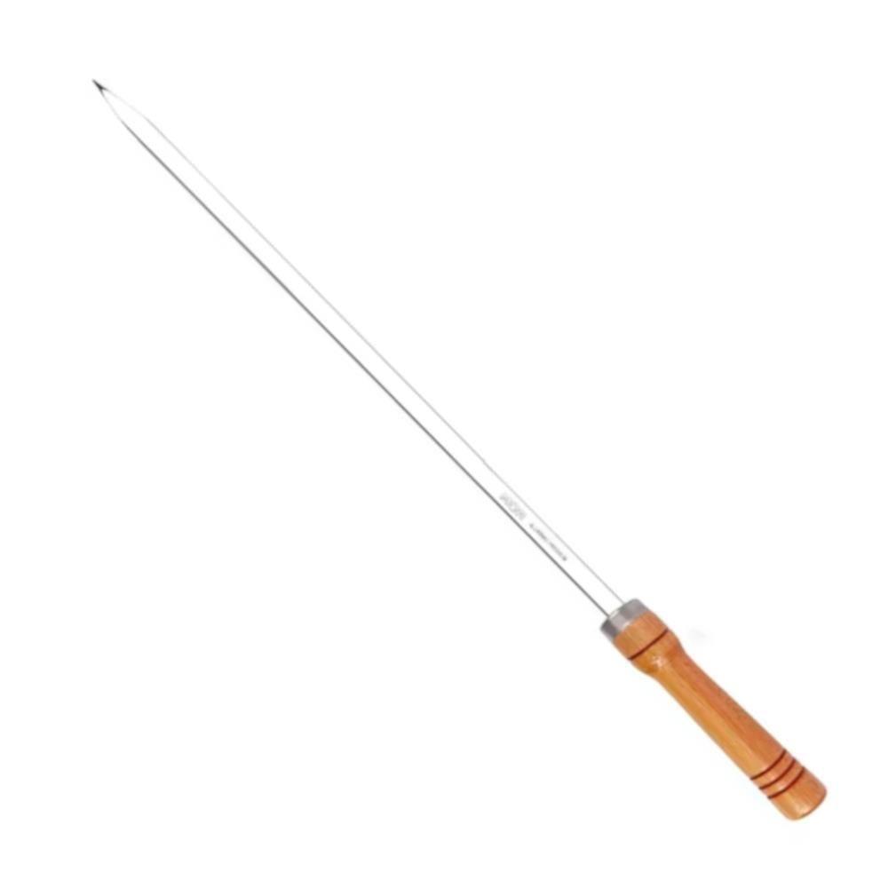 Espeto De Alumínio Simples Para Churrasco 80cm - 3246 - Mor Espeto Aluminio Simples 80cm Mor 3246 - 1