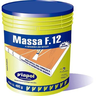 Massa Acrilica F-12 400g Branca - 2292 - Fusecolor Massa Acril.f-12 0,40kg Branca Fusecolor