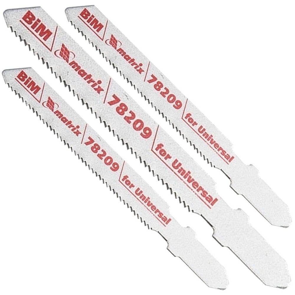 Jogo De Lâminas Para Serra Tico-tico Em Aço Carbono 55 X 1,2 Mm T118af 3 Peças - 782099 - Mtx - 1