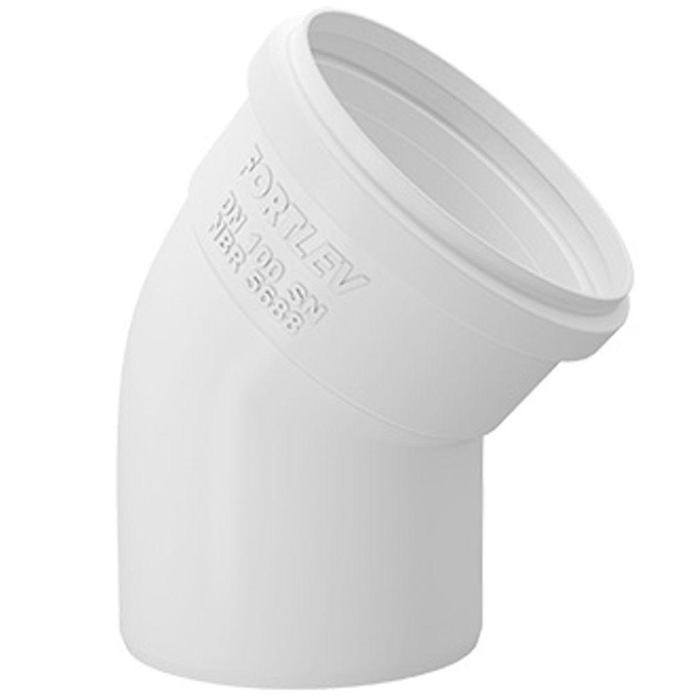Joelho 45 Esgoto Serie Normal 100mm - 11121001 - Fortlev Joelho 45 Esgoto 100mm Serie Normal - 1
