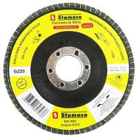 Lixa Flap Grão 220 Pacman 115mm - 7036 - Stamaco Flap Pacmann 115 Grao 220 Construcao Sta 703.6 - 1