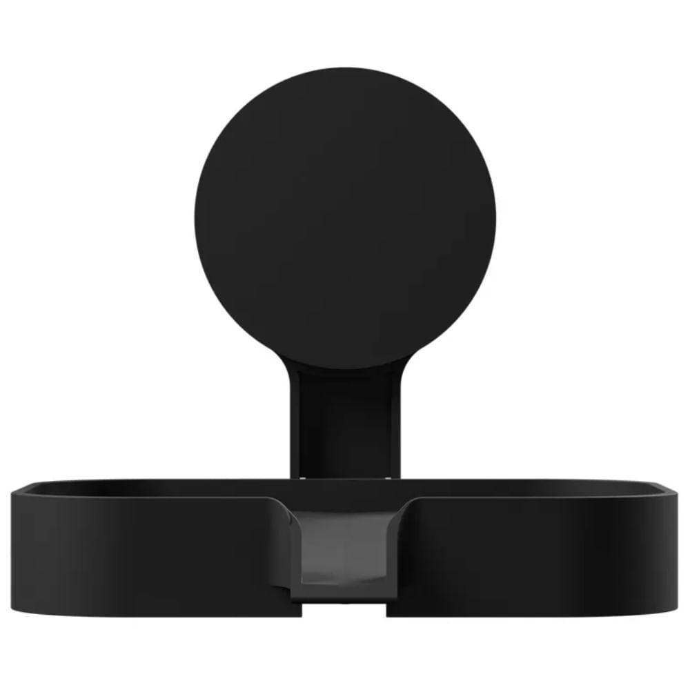 Saboneteira 13,1x2,4x11cm Com Adesivo Preto Fosco - Ad4-sab*pr-fos - Astra - 1