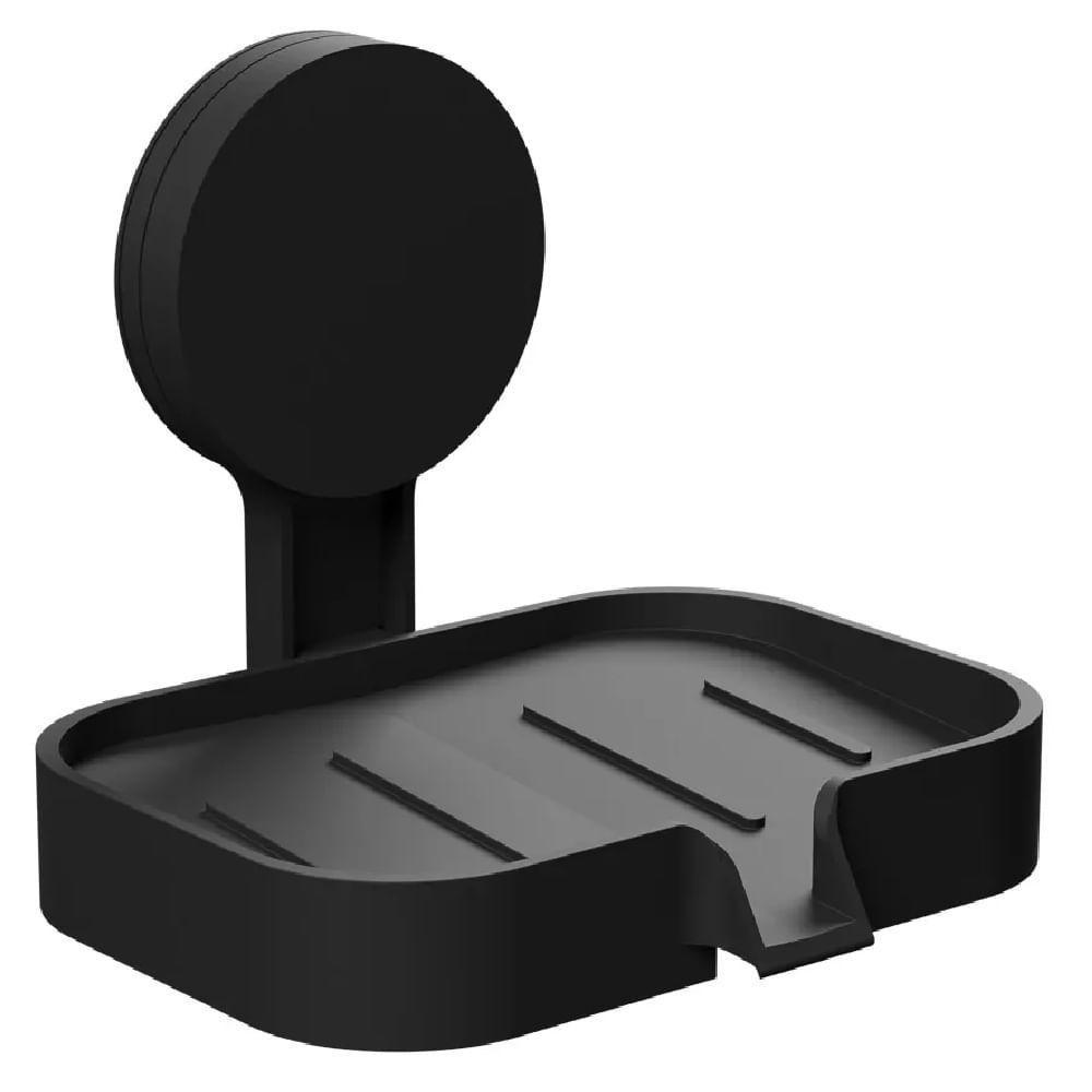 Saboneteira 13,1x2,4x11cm Com Adesivo Preto Fosco - Ad4-sab*pr-fos - Astra - 7