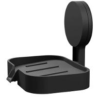 Saboneteira 13,1x2,4x11cm Com Adesivo Preto Fosco - Ad4-sab*pr-fos - Astra