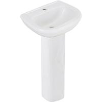 Kit Lavatório 53x44cm 11 Litros Com Coluna Sabatini Branca - Icasa Kit Lavatorio Com Coluna Sabatini Branca - 1