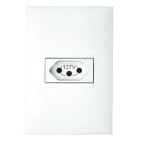 1 Tomada 2p+t 20 Ampères 4x2 Branco - 615081bc - Pial Plus 1 Tomada 2p+t 20 Amperès 4x2 Branco - 615081bc - Pial Plus - 1