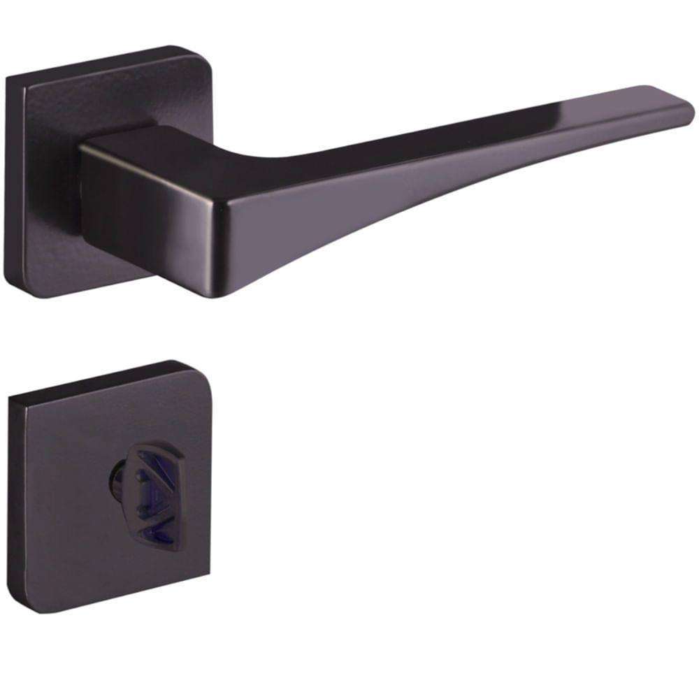 Fechadura Maxx 4643 Wc Preto Fosco - 83908 - Aliança Fechadura Maxx 4643 Wc Preta - 83908 - Aliança - 1