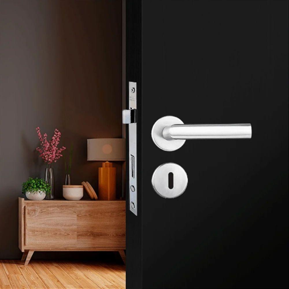 Conjunto De Fechadura Interna 1400 Capri Escovado - 90182 - Silvana - 3