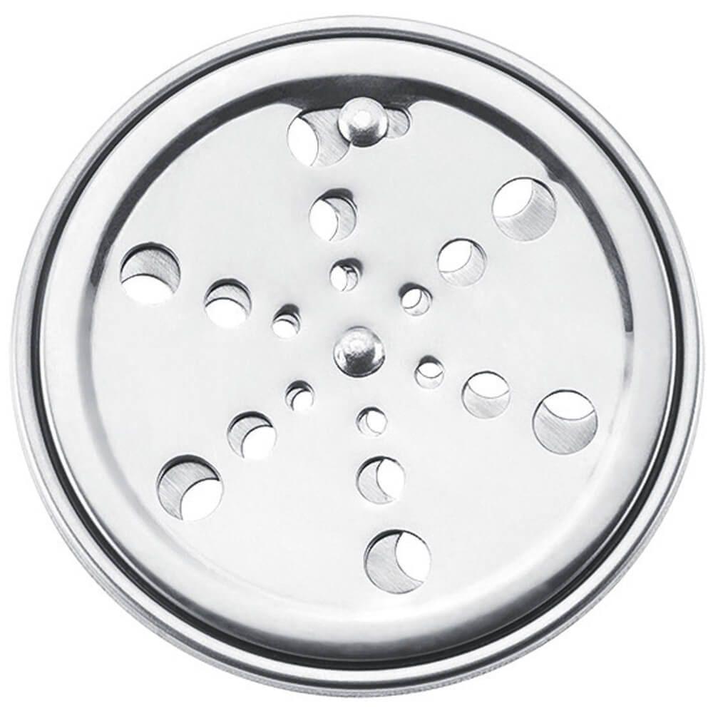 Grelha Inox Redonda Com Caixilho 10cm - Pr7414 - Pincéis Atlas - 1