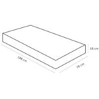 Colchão De Espuma Solteiro Airtech 100 D33 18x78x188cm - 1040328284 - Ortobom Colchao Airtech 100 D33 Solt 18x78x188