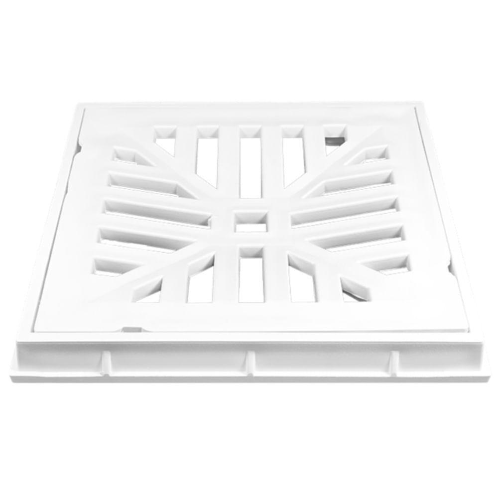 Grelha Reforçada Branca Com Porta-grelha 25 X 25 Cm - 1636 - Estrela - 1