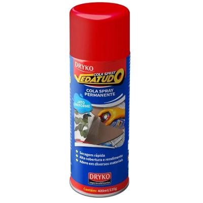 Cola Spray Permanente Com Secagem Rápida 400ml - Colaspray400 - Dryko