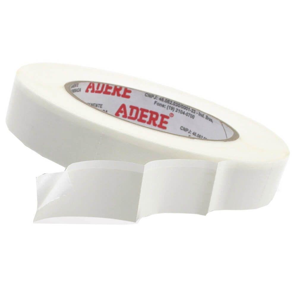 Fita Dupla Face Picotada Com Recuo 22mm X10 Metros - 4594s- Adere Fita Dupla Face Picotada C-recuo 22x10 459-4-s - 1
