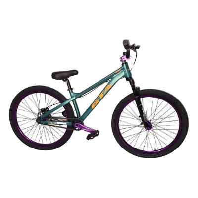 Bicicleta 26 Gta Gravity Cor Verde Freeride Single Cubo K7 Barulhento Freio Hidráulico Garfo C/trava Pneu Flame Preto