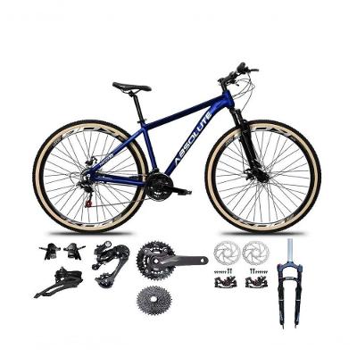 Bicicleta Aro 29 Absolute Nero 5 Kit 2x9 Gta Sunrun Freio Disco K7 Garfo C-trava Pneu C-faixa Azul Tam.17
