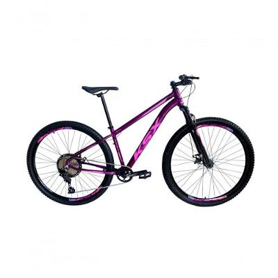 Bicicleta Aro 29 Ksx Sd7 12v Garfo Com Trava K7 11/50 Freios Hidráulicos Kit 1x12 - Roxo/rosa Tam. 21