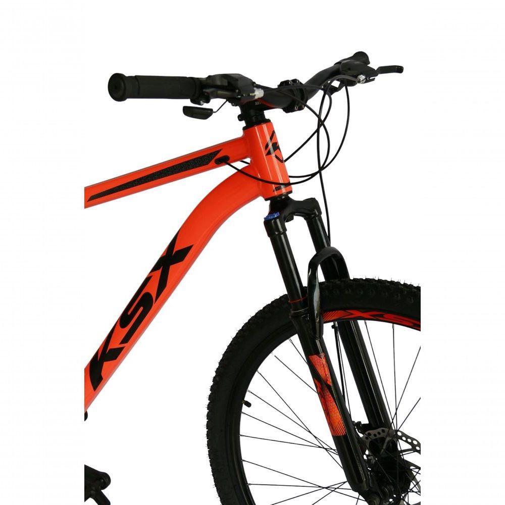 Bicicleta Aro 29 Ksx Sd7 21v Cabos Internos Alumínio Freios A Disco Garfo Suspensão Laranja Preto Tamanho 19 - 3