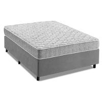 Cama Box Casal Espuma D33 Inducol Soft 138x188x55cm Cbp Cinza - 1
