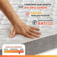 Cama Box Casal Espuma D33 Inducol Soft 138x188x55cm Cbp Cinza - 6