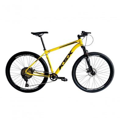 Bicicleta Aro 29 Ksx Sd7 12v Garfo Com Trava K7 11/50 Freios Hidráulicos Kit 1x12 - Amarelo/preto Tam. 21