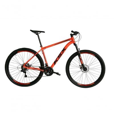 Bicicleta Aro 29 Ksx Sd7 21v Cabos Internos Alumínio Freios A Disco Garfo Suspensão Laranja Preto Tamanho 15