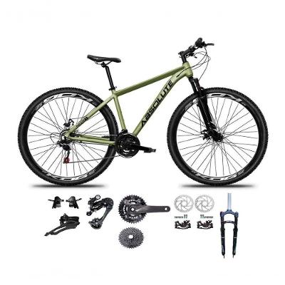 Bicicleta Aro 29 Absolute Nero 5 Kit 2x9 Gta Sunrun Freio Disco K7 Pedivela 24-38d Garfo Com Trava Oliva Tam.19