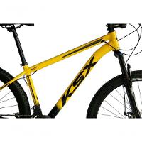 Bicicleta Aro 29 Ksx Sd7 21v Cabos Internos Alumínio Freios A Disco Garfo Suspensão Preto Amarelo Tamanho 19 - 3